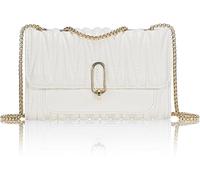 GUOXU Fashionable single-shoulder crossbody bag, diamond-shaped single-shoulder bag, chain crossbody bag, fashionable women's bag(White)