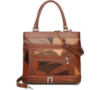 GUOXU Handbags for women Designer Leather Ladies Shoulder Bag Fashion Design Women's Handbag Women Messenger Bags(Coffee)