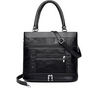 GUOXU Handbags for women Designer Leather Ladies Shoulder Bag Fashion Design Women's Handbag Women Messenger Bags(Black)