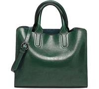 GUOXU Handbags for women Leather Handbags Women Bag Casual Female Bags Tote Famous Shoulder Bag Ladies(Green)