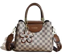 GUOXU Handbags for Women Top Handle Satchel Tote Purse Shoulder Bags Messenger Bag(Khaki)