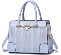 GUOXU Handbags for women Womens Bags Stripe Commute Messenger Bags Small Bags Tote Bag High Capacity Handbags for Women(Blue30x23x14cm)