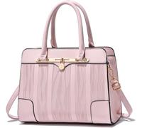 GUOXU Handbags for women Womens Bags Stripe Commute Messenger Bags Small Bags Tote Bag High Capacity Handbags for Women(Pink30x23x14cm)