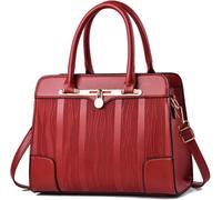 GUOXU Handbags for women Womens Bags Stripe Commute Messenger Bags Small Bags Tote Bag High Capacity Handbags for Women(Red30x23x14cm)