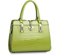 GUOXU Handbags for women Womens handbags Leather Shoulder Bags Female Messenger bags luxury Brands Designer Tote(Green(30cm(max Length(50cm))