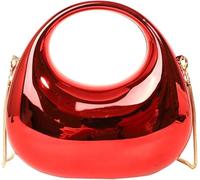 GUOXU Ladies carry wallets, evening bags, fashionable underarm bags, round shoulder bags and wedding handbags