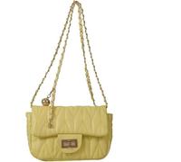 GUOXU Ladies' fashionable crossbody bag, messenger bag chain shoulder small square bag(Yellow)