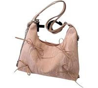 GUOXU Ladies' shoulder bags, casual bags, handbags(Pink)
