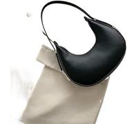 GUOXU Ladies' single-shoulder bag, handbag, versatile handbag(Black)