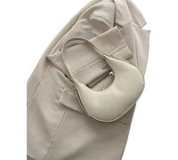 GUOXU Ladies' single-shoulder bag, handbag, versatile handbag(White)
