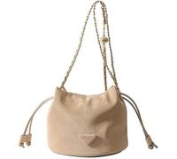 GUOXU Ladies' single-shoulder crossbody bag, fashionable hand-held crossbody bag storage(Khaki)