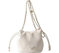 GUOXU Ladies' single-shoulder crossbody bag, fashionable hand-held crossbody bag storage(White)