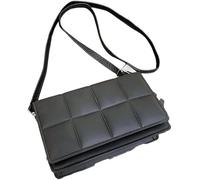 GUOXU Ladies' small square shoulder bag, simple small bag, single-shoulder bag, crossbody bag(Black)