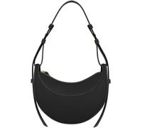 GUOXU Leather Crescent Bag for Women Leather Crossbody Bags Shoulder Bags Adjust Handbags Purses(Black)