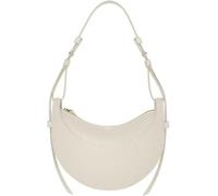 GUOXU Leather Crescent Bag for Women Leather Crossbody Bags Shoulder Bags Adjust Handbags Purses(White)