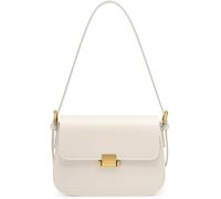 GUOXU Leather Crossbody Bag Shoulder Bag Satchel Purses Handbag for Ladies Vacation Travel Shopping(White)