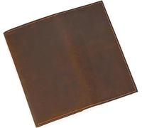 GUOXU Leather Long Wallet Men's Vintage Leather Holding Wallet All Cowhide Multi-Slot Mobile Phone Bag