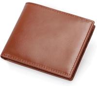 GUOXU Leather Men's Wallet Double fold Vintage Money Clip Short Card Bag(2)