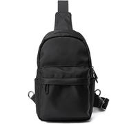 GUOXU Lightweight Crossbody Bag Men's Casual Lightweight Chest Bag 1 Shoulder Cover Outdoor Sports Diagonal Back