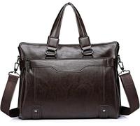 GUOXU Men's briefcase Business handbag Computer bag Office travel crossbody bag 1 shoulder backpack(A)