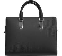 GUOXU Men's Business Handbag Computer Briefcase Zipper Large Capacity Bar Bag