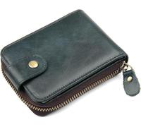 GUOXU Men's leather card holder RFID leather wallet Top leather coin wallet RFID card holder boyfriend
