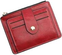 GUOXU Men's Short Money Baotou Layer Retro Money Clip Driver's License Casual Money Clip(3)
