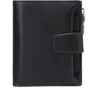 GUOXU Men's Wallet RFID Anti-theft Brush Men's Short Leather Wallet Leisure Wallet for Boyfriend(Noir)