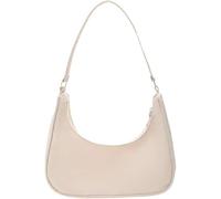 GUOXU Nylon Crossbody Bag Dumpling Bag Lightweight Small Satchel Underarm Color Shoulder Bag Women's Bag(White)