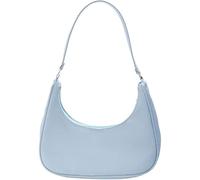 GUOXU Nylon Crossbody Bag Dumpling Bag Lightweight Small Satchel Underarm Color Shoulder Bag Women's Bag(Blue)