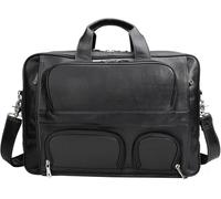 GUOXU Retro business computer bag, commuter crossbody bag, briefcase, business handbag