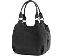 GUOXU Shoulder bag Canvas Handbags Women High Capacity Crossbody Bags For WomenLadies Shoulder Bags Travel Handbag(Black)