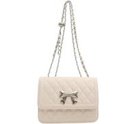 GUOXU Shoulder Bag Chain Bag Crossbody Small Square Bag(White)