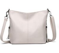 GUOXU Shoulder bag Summer Ladies Hand Crossbody Bags For Women Handbags Female Leather Shoulder Bag(White)