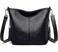 GUOXU Shoulder bag Summer Ladies Hand Crossbody Bags For Women Handbags Female Leather Shoulder Bag(Black)