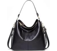 GUOXU Shoulder bag Women Handbag PU Leather Women Shoulder Bags Women Messenger Bag Ladies Casual Bags(Black)