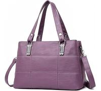 GUOXU Shoulder bag Women Handbags Women's Shoulder Bags Female Messenger Bag Large Capacity Ladies Casual Bag(Purple)
