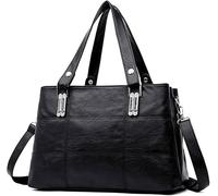 GUOXU Shoulder bag Women Handbags Women's Shoulder Bags Female Messenger Bag Large Capacity Ladies Casual Bag(Black)