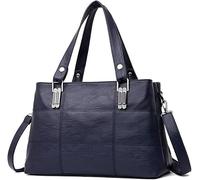 GUOXU Shoulder bag Women Handbags Women's Shoulder Bags Female Messenger Bag Large Capacity Ladies Casual Bag(Blue)