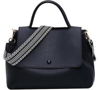 GUOXU Shoulder bag Women Large Capacity Handbags Women PU Shoulder Messenger Bag Female Daily Totes Lady Handbags(Black)
