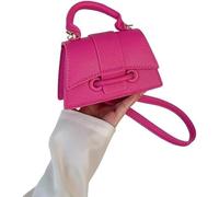 GUOXU Single-shoulder crossbody small square bag, simple and fashionable crossbody single-shoulder bag storage for ladies(Red)