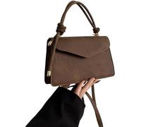 GUOXU Small Bag Shoulder Crossbody Bag Small Square Bag(Brown)