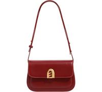 GUOXU Small Shoulder Bag for Women Adjustable Strap Leather Crossbody Purses(Red)