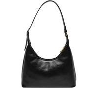 GUOXU Small Shoulder PursesTrendy 2024 PU Leather Crescent Clutch Handbag Cute Everyday Hobo Bag(Black)