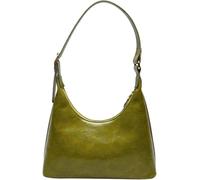 GUOXU Small Shoulder PursesTrendy 2024 PU Leather Crescent Clutch Handbag Cute Everyday Hobo Bag(Green)