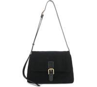 GUOXU Suede leather Shoulder Bag，Vintage Handbags Designer Small Hobo Bags Purse，with Adjustable strap(Black)