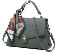 GUOXU Top Handle Bags for Women Small Leather Crossbody Bag Shoulder Bag Ladies Bag with Adjustable Shoulder Strap(Green)