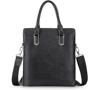 GUOXU Vertical Briefcase Men's Tote Business Crossbody Bag Large Capacity Men's Bag