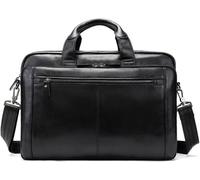 GUOXU Vintage Leather Bag Business Handbag Men's shoulder Briefcase Computer Bag(1)