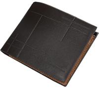 GUOXU Wallets,Mens Wallets, Mens Wallet Muti-Functional Blocking Leather Credit Card Holders Banknote Compartments ID Window Minimalist Wallets(Brown)